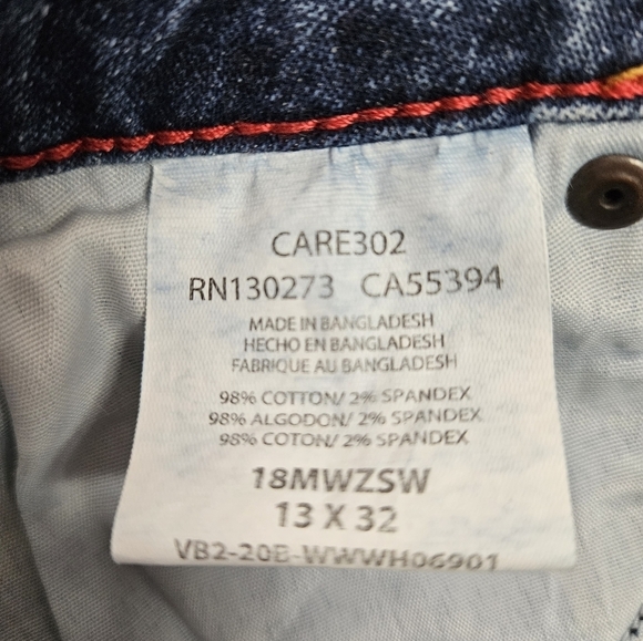 Wrangler Cowboy Cut Slim‎ Fit Natural Rise Denim Jeans Size 13 x 32 Women's - Picture 8 of 10